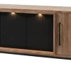 Meubar - Dressoir Trentino - DR8 - K671 - Old Teak/Matt black - 193x83x50cm | Belga Meubelen New