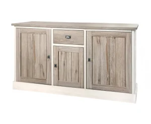 Meubar - Dressoir York - DR3 - K499 - Lariks/Kristal eik licht bruin - 172x90x50cm | Belga Meubelen Clearance