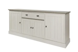 Meubar - Dressoir York - DR2 - K467 - Lariks/Kristal eik licht bruin - 216x90x50cm | Belga Meubelen Sale