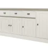 Meubar - Dressoir York - DR1 - K467 - Lariks/Kristal eik licht bruin - 259x90x50cm | Belga Meubelen Outlet
