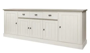 Meubar - Dressoir York - DR1 - K467 - Lariks/Kristal eik licht bruin - 259x90x50cm | Belga Meubelen Outlet