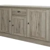 Meubar - Dressoir York - DR3 - K550 - Crystal oak light - 172x90x50cm | Belga Meubelen Sale