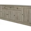Meubar - Dressoir York - DR1 - K550 - Crystal oak light - 259x90x50cm | Belga Meubelen Fashion