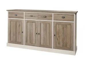 Meubar - Dressoir York - HB2 - K499 - Lariks/Kristal eik licht bruin - 215x112x50cm | Belga Meubelen Hot