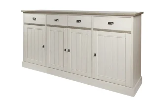 Meubar - Dressoir York - HB2 - K467 - Lariks/Kristal eik licht bruin - 215x112x50cm | Belga Meubelen New