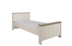 Meubar - Eenpersoonsbed laag York - LB90LK - K467 - Lariks/Kristal eik licht bruin - 90x89x200cm | Belga Meubelen Sale