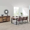Meubar - Eetkamer Alcatraz U - 3-delige set - Eik/Zwart | Belga Meubelen Hot