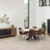 Meubar - Eetkamer Trentino E1 - 3-delige set - Eik/Zwart - Twee kleuren | Belga Meubelen Discount