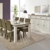 Meubar - Eetkamer York T - 3-delige set - Lariks Eik/Kristal Eik | Belga Meubelen Outlet