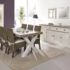 Meubar - Eetkamer York X - 3-delige set - Lariks Eik/Kristal Eik | Belga Meubelen Clearance