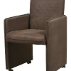 Meubar - Eetkamerstoel Billy - STBILLYF29 - Kunstleder - Donkerbruin - 50x86x45cm | Belga Meubelen Hot