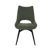 Meubar - Eetkamerstoel Monaco - STMONACO-K028-C355 (min per 2) - Stof - Groen - 64x94x54cm | Belga Meubelen Discount