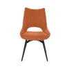 Meubar - Eetkamerstoel Monaco - STMONACO-K028-C272 (min per 2) - Stof - Pompoen - 64x94x54cm | Belga Meubelen Discount