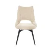 Meubar - Eetkamerstoel Monaco - STMONACO-K028-C102 (min per 2) - Stof - Creme - 64x94x54cm | Belga Meubelen Outlet