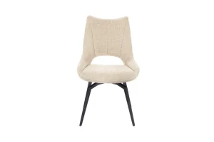 Meubar - Eetkamerstoel Monaco - STMONACO-K028-C102 (min per 2) - Stof - Creme - 64x94x54cm | Belga Meubelen Outlet