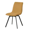 Meubar - Eetkamerstoel Puro - STPURO-K028-R066 (min per2) - Boucle - Stof - Geel-Oranje - 46x85x62cm | Belga Meubelen Discount