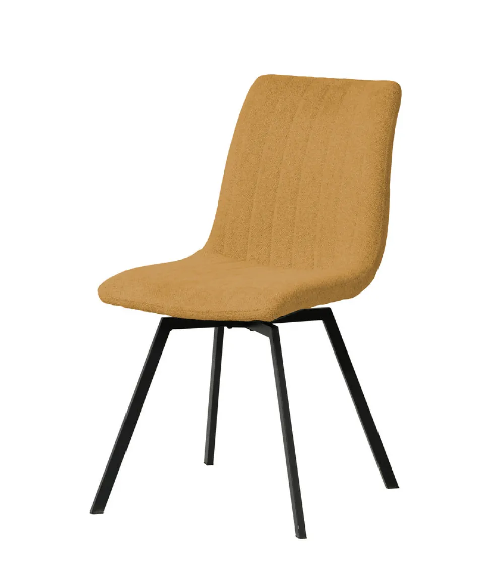 meubar__eetkamerstoel_pur_0-2.webp Meubar - Eetkamerstoel Puro - STPURO-K028-R066 (min per2) - Boucle - Stof - Geel-Oranje - 46x85x62cm | Belga Meubelen Discount