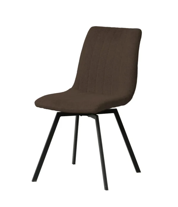 Meubar - Eetkamerstoel Puro - STPURO-K028-R045 (min per2) - Boucle - Stof - Taupe - 46x85x62cm | Belga Meubelen Fashion