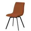 Meubar - Eetkamerstoel Puro - STPURO-K028-R044 (min per2) - Boucle - Stof - Roestbruin - 46x85x62cm | Belga Meubelen New