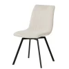 Meubar - Eetkamerstoel Puro - STPURO-K028-R022 (min per2) - Boucle - Stof - Wit - 46x85x62cm | Belga Meubelen Sale