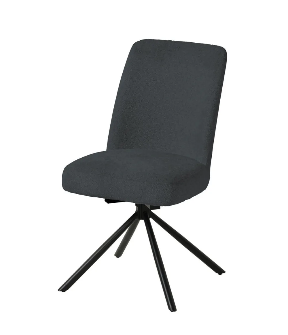 meubar__eetkamerstoel_tos_0-10.webp Meubar - Eetkamerstoel Tosca 1 - STTOSCA1-K028-R016 (min per2) - Boucle - Stof - Antraciet - 48x86x62cm | Belga Meubelen Clearance