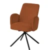 Meubar - Eetkamerstoel Tosca 2 - STTOSCA2-K028-R044 (min per2) - Boucle - Stof - Roestbruin - 58x87x62cm | Belga Meubelen Hot