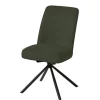 Meubar - Eetkamerstoel Tosca 1 - STTOSCA1-K028-R078 (min per2) - Boucle - Stof - Groen - 48x86x62cm | Belga Meubelen Outlet