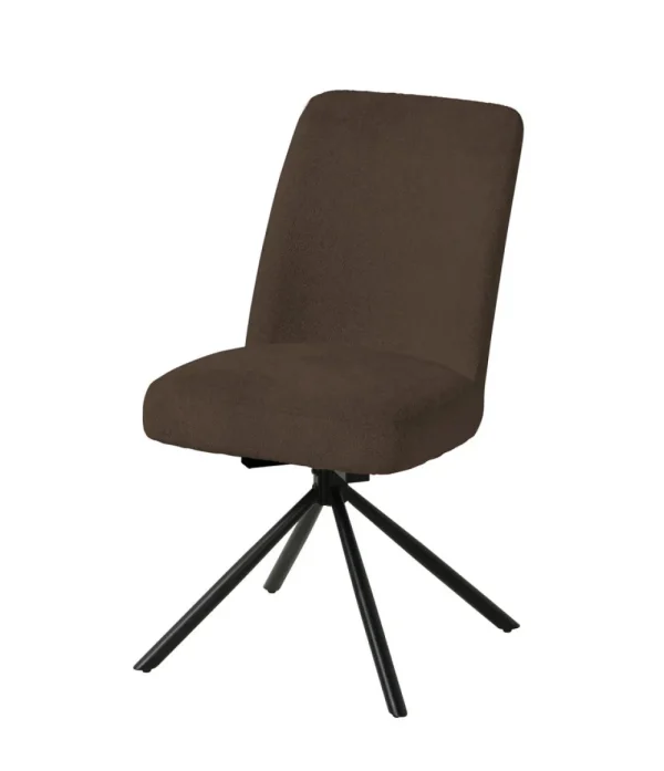 Meubar - Eetkamerstoel Tosca 1 - STTOSCA1-K028-R045 (min per2) - Boucle - Stof - Taupe - 48x86x62cm | Belga Meubelen Online