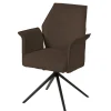 Meubar - Eetkamerstoel Trieste - STTRIESTE-K028-R045 (min per2) - Boucle - Stof - Taupe - 64x92x62cm | Belga Meubelen Hot