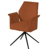 Meubar - Eetkamerstoel Trieste - STTRIESTE-K028-R044 (min per2) - Boucle - Stof - Roestbruin - 64x92x62cm | Belga Meubelen Hot