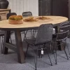 Meubar - Eettafel Alcatraz, Lovina of Olivia - TOV26KM50-K028-K660BL - Oranje Teakhout - 260x72x130cm | Belga Meubelen Clearance
