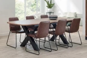 Meubar - Eettafel Alcatraz, Jaipur of Trentino - TD20PM28E-K028-K670 - Old teak - 196x76x100cm | Belga Meubelen Hot