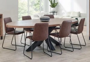 Meubar - Eettafel Alcatraz, Lovina of Olivia - T17MM80-K028-K660 - Oranje Teakhout - 164x72x100cm | Belga Meubelen Hot