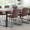 Meubar - Eettafel Alcatraz, Jaipur of Trentino - T17UM80-K028-K670 - Old teak - 164x70x100cm | Belga Meubelen Discount