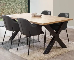 Meubar - Eettafel Alcatraz, Lovina of Olivia - T23XM38-K028-K660 - Oranje Teakhout - 226x72x100cm | Belga Meubelen Fashion