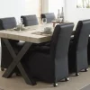 Meubar - Eettafel Jan of Tomba - T29X80-K555-K495 - Oude eik - 290x78x100cm | Belga Meubelen Outlet