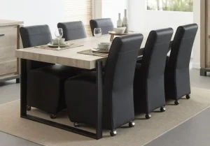 Meubar - Eettafel Jan of Tomba - T29UM80-K028-K495 - Oude eik - 290x70x100cm | Belga Meubelen Outlet