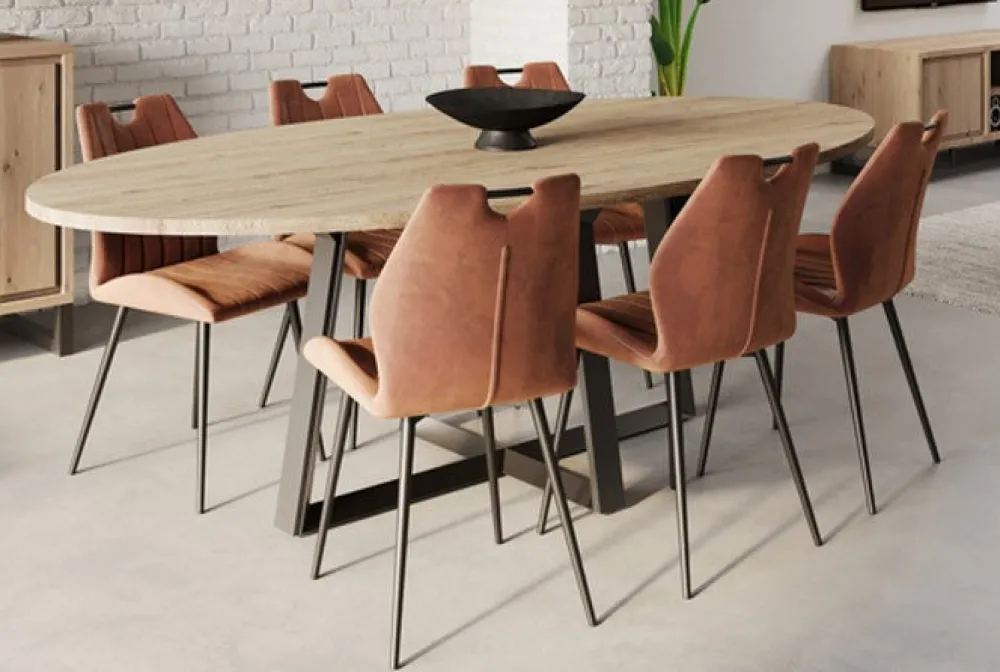 meubar__eettafel_kano_ken_0-3.webp Meubar - Eettafel Kano, Kent, Moderna en Natural - TOV23TRMM50-K028-K540 - K540 - Millenium oak light - 225x74x120cm | Belga Meubelen Discount