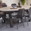 Meubar - Eettafel Kuta of Samir - TOV19KM50-K028-K640BL - Donker scheepshout - 183x72x100cm | Belga Meubelen Hot