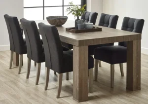 Meubar - Eettafel Mali of Papillon - T17LL80-K535-K535 - Millenium Eik Donker Bruin - 164x76x100cm | Belga Meubelen Best