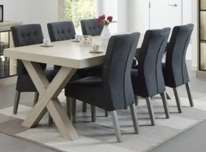 Meubar - Eettafel Orange - T19X80-K595-K595 - Natuurlijke Elm - 184x78x100cm | Belga Meubelen Clearance