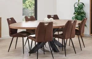 Meubar - Eettafel Trentino - TOV19MM50-K028-K675 - Golden oak - 183x72x100cm | Belga Meubelen Hot