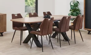 Meubar - Eettafel Trentino - TD20PM28E-K028-K675 - Golden oak - 196x72x100cm | Belga Meubelen New