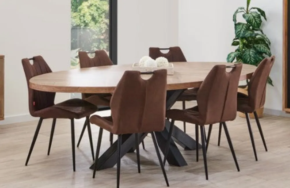 meubar__eettafel_trentino_0.webp Meubar - Eettafel Trentino - TOV26MM50-K028-K675 - Golden oak - 260x72x130cm | Belga Meubelen Clearance