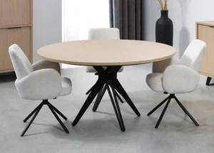 Meubar - Eettafel Veneto - TR11YMM50-K028-K670 - Elegant black - 110x72x110cm | Belga Meubelen New