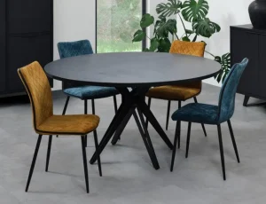 Meubar - Eettafel Veneto - TR13YMM50-K028-K715 - Elegant black - 130x72x130cm | Belga Meubelen Sale