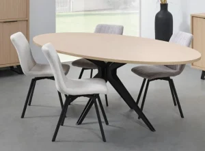 Meubar - Eettafel Veneto - TOV17YMM50-K028-K725 - Elegant Oak - 163x72x100cm | Belga Meubelen Discount