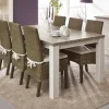 Meubar - Eettafel York - T23TL38-K465-K550 - Lariks/Kristal eik licht bruin - 225x76x100cm | Belga Meubelen Best