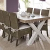 Meubar - Eettafel York - T29X80-K465-K550 - Lariks/Kristal eik licht bruin - 290x76x100cm | Belga Meubelen Clearance