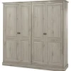 Meubar - Kleerkast Kent - K4 - K540 - Millenium oak light - 212x213x61cm | Belga Meubelen Best